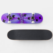 Skateboard Planche à roulettes Amour sur arc-en-ciel avec pap (Horz)