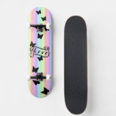 Skateboard Planche à roulettes Amour sur arc-en-ciel avec pap (Devant)