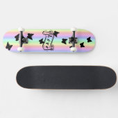Skateboard Planche à roulettes Amour sur arc-en-ciel avec pap (Horz)