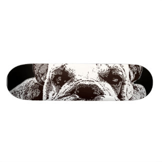 Skateboard Planche à roulettes anglaise de bouledogue