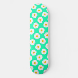 Skateboard Planche à roulettes aqua à motif de fleur de margu