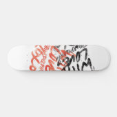 Skateboard Planche à roulettes "avec d'amour" timbre (Horz)