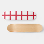 Skateboard Planche à roulettes avec drapeau de l'Angleterre (Horz)