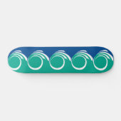 Skateboard Planche à roulettes avec drapeau d'Ottawa, Canada (Horz)