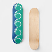 Skateboard Planche à roulettes avec drapeau d'Ottawa, Canada (Recto)