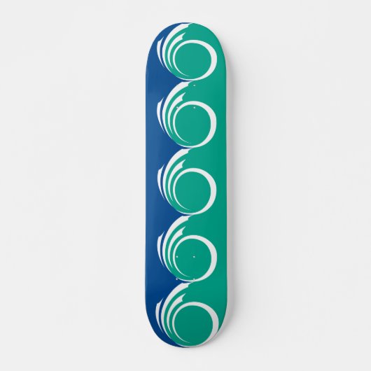 Skateboard Planche à roulettes avec drapeau d'Ottawa, Canada (Devant)