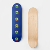 Skateboard Planche à roulettes avec drapeau du Vermont (Recto)