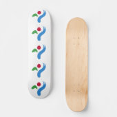 Skateboard Planche à roulettes avec le drapeau de Séoul, Coré (Recto)
