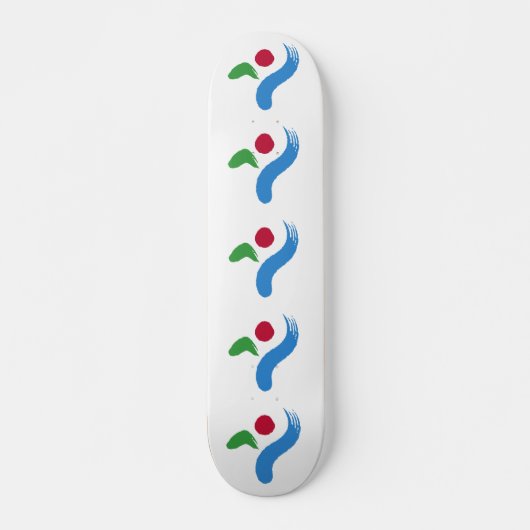 Skateboard Planche à roulettes avec le drapeau de Séoul, Coré (Devant)