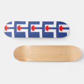 Skateboard Planche à roulettes avec le drapeau de Toronto, Ca (Horz)
