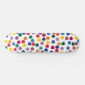 Skateboard Planche à roulettes avec points colorés (Horz)