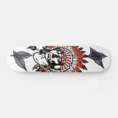 Skateboard Planche à roulettes Big Chief Feather Design (Horz)