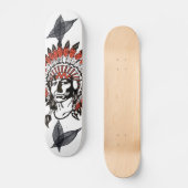 Skateboard Planche à roulettes Big Chief Feather Design (Recto)