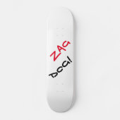 Skateboard Planche à roulettes blanche Edgy Zag Dog (Recto)