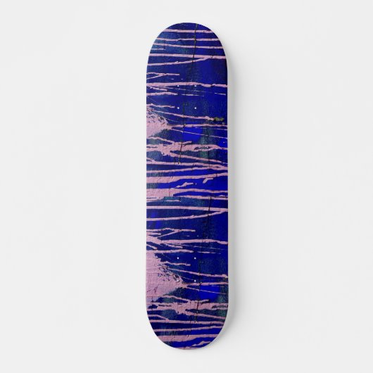 Skateboard Planche à roulettes bleu rose (Devant)