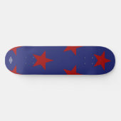 Skateboard Planche à roulettes bleue avec étoiles rouges HAMb (Horz)