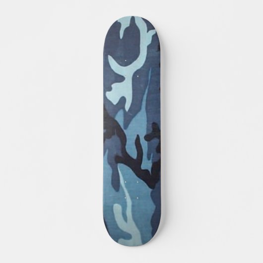 Skateboard Planche à roulettes bleue de Camo (Devant)