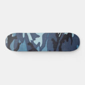 Skateboard Planche à roulettes bleue de Camo pro (Horz)