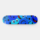 SKATEBOARD PLANCHE À ROULETTES BLEUE DE COLLAGE (Horz)