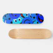 SKATEBOARD PLANCHE À ROULETTES BLEUE DE COLLAGE (Horz)