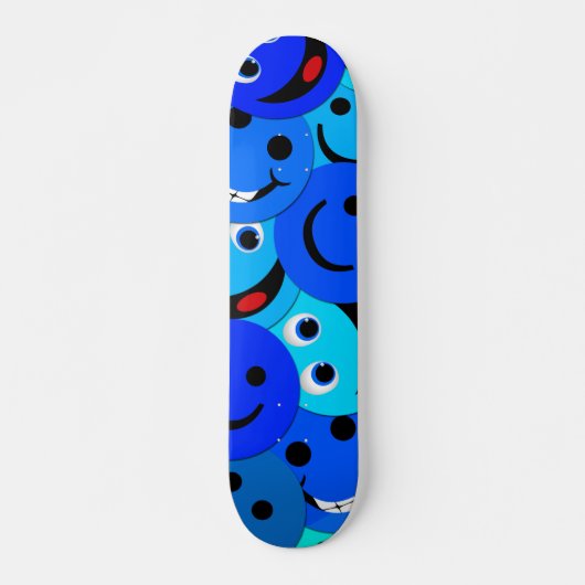 SKATEBOARD PLANCHE À ROULETTES BLEUE DE COLLAGE (Devant)