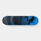 Skateboard planche à roulettes bleue de dragon (Horz)