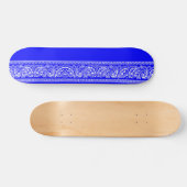 Skateboard Planche à roulettes bleue de Paisley pro (Horz)