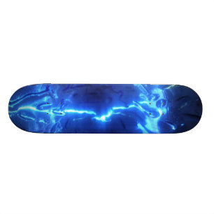 Skateboard Planche à roulettes bleue électrique
