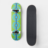 Skateboard Planche à roulettes Blue / Green Circles (Recto)