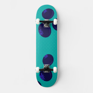 Skateboard Planche à roulettes Blueberry Pop – Motif minimal 