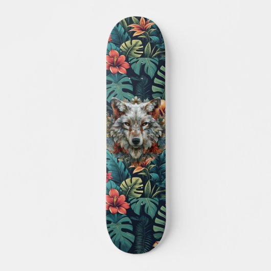 Skateboard Planche à roulettes Boho Jungle White Wolf (Devant)