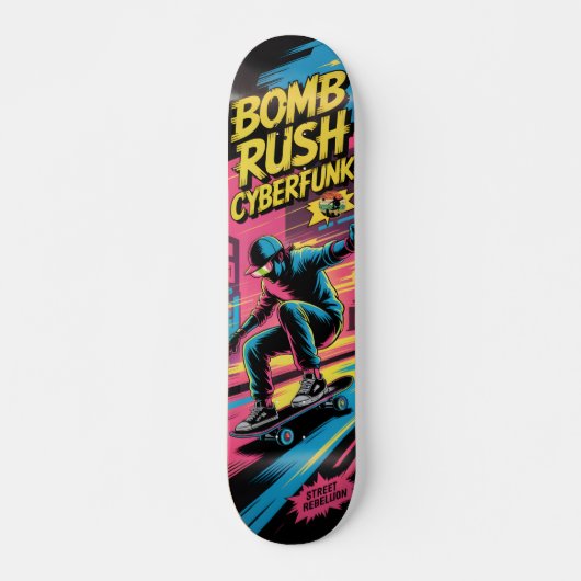 Skateboard Planche à roulettes Bomb Rush Cyberfunk (Devant)