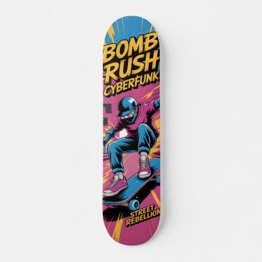 Skateboard Planche à roulettes Bomb Rush Cyberfunk (Devant)