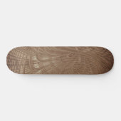 Skateboard planche à roulettes Brown Waves Abstraites (Horz)