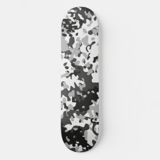 Skateboard Planche à roulettes Camo Blanche Noire Grise