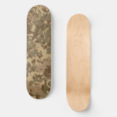 Skateboard Planche à roulettes Camo Marron Beige Vert (Recto)