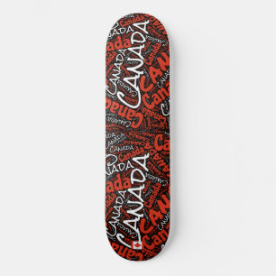 Skateboard Planche à roulettes Canada Fierté Nationale Wordcl