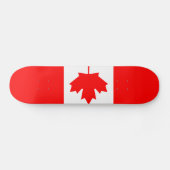 Skateboard Planche à roulettes canadienne de drapeau (Horz)