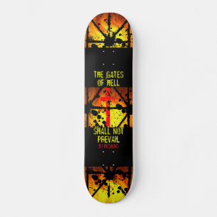 Skateboard Planche à roulettes chrétienne d'écriture saint