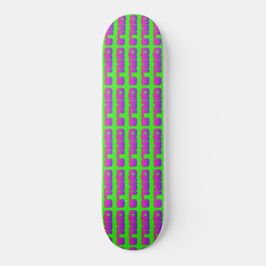 Skateboard Planche à roulettes complète au néon pré-construit (Recto)