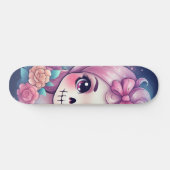 Skateboard Planche à roulettes crâne mignon (Horz)