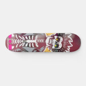 Skateboard Planche à roulettes crâne Punk Art Pop (Horz)