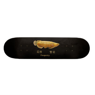 Skateboard Planche à roulettes d'Arowana de poissons de