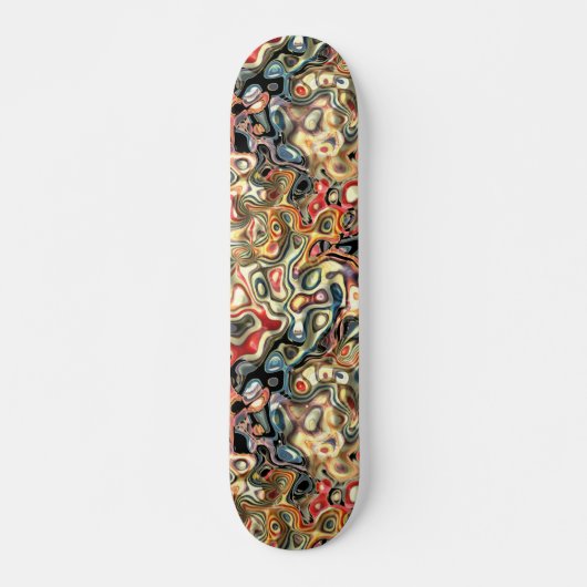 Skateboard Planche à roulettes d'art abstrait (Devant)