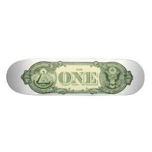 Skateboard Planche à roulettes de billet d'un dollar
