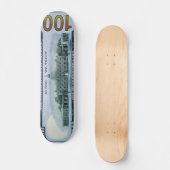 Skateboard Planche à roulettes de billet d'un dollar 100 pro (Recto)