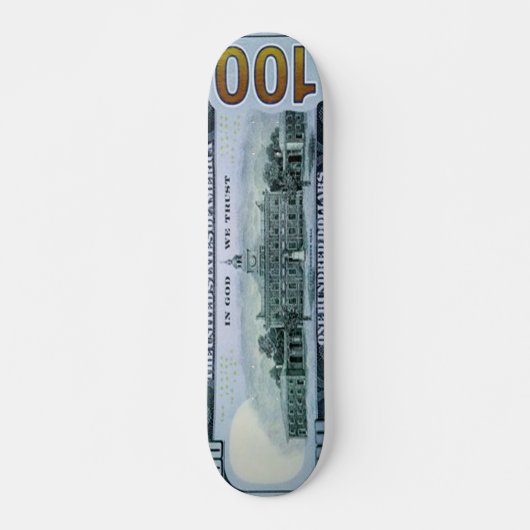 Skateboard Planche à roulettes de billet d'un dollar 100 pro (Devant)