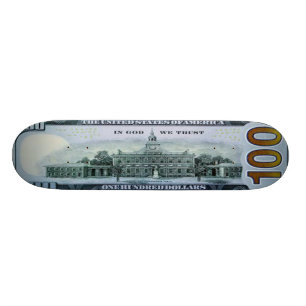 Skateboard Planche à roulettes de billet d'un dollar 100 pro