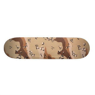 Skateboard Planche à roulettes de Camo de puce de chocolat