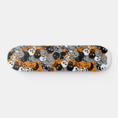 Skateboard Planche à roulettes de confettis de crâne (Horz)